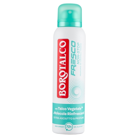 Borotalco Fresco Non-Stop Profumo di Cristalli Marini Deo Spray 150 ml